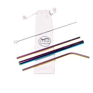 Rainbow Reusable Straw Kit